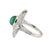 Natural Zambian Emerald high quality caboshan diamond ring in 18k gold For Sale - Image 18 of 18