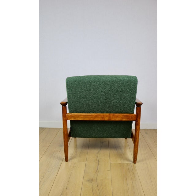 1970s GFM-142 Armchair in Green Boucle from Edmund Homa, 1970s For Sale - Image 5 of 11
