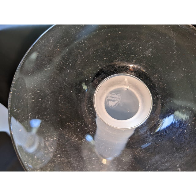 Mid-Century Modern Anne Nilsson for Orrefors "Celeste" Frosted Crystal Candlesticks, Sweden (Pair) For Sale - Image 3 of 17