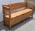 Rustic European Pine and Oak Storage Bench or Settle For Sale - Image 3 of 16