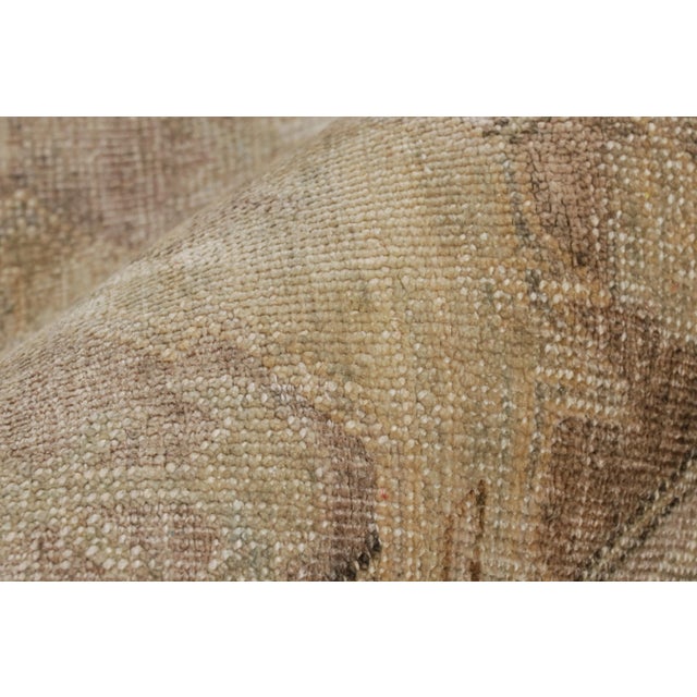 Textile Rug & Kilim’s Soumak Dragon Style Rug With Beige-Brown Geometric Patterns For Sale - Image 7 of 8