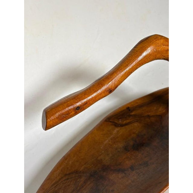 1950s Handcrafted Olive Wood Fruit Basket, France, 1950s For Sale - Image 5 of 11