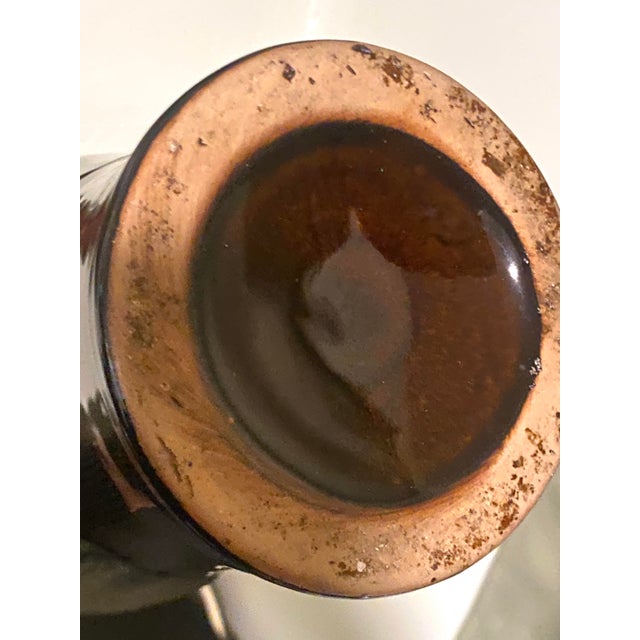 1940s Pair of Ombre Flambé Glazed Chinese Porcelain Vases Circa 1940s For Sale - Image 5 of 7