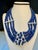 Art Deco 700Ct Sapphire Bead Necklace with cabochon & Diamond Center & Diamond Spacer 18K For Sale - Image 3 of 18