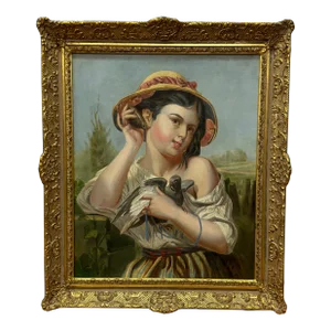 After John Russell Portrait of Young Girl