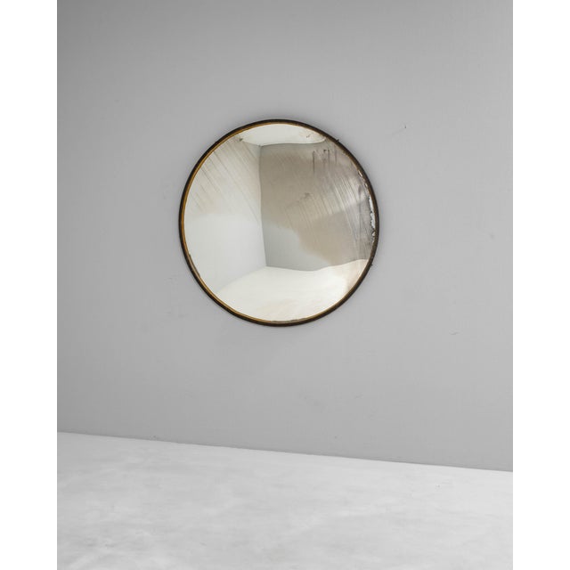 20th Century Czech Metal Round Mirror For Sale - Image 10 of 18