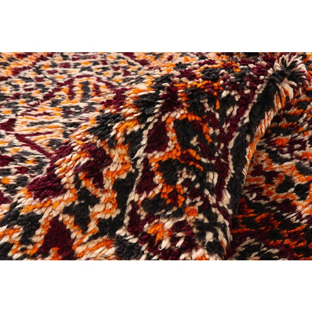 Vintage Zayane Beni M'Guild Moroccan Rug, 06'09 X 09'07 For Sale In Dallas - Image 6 of 10