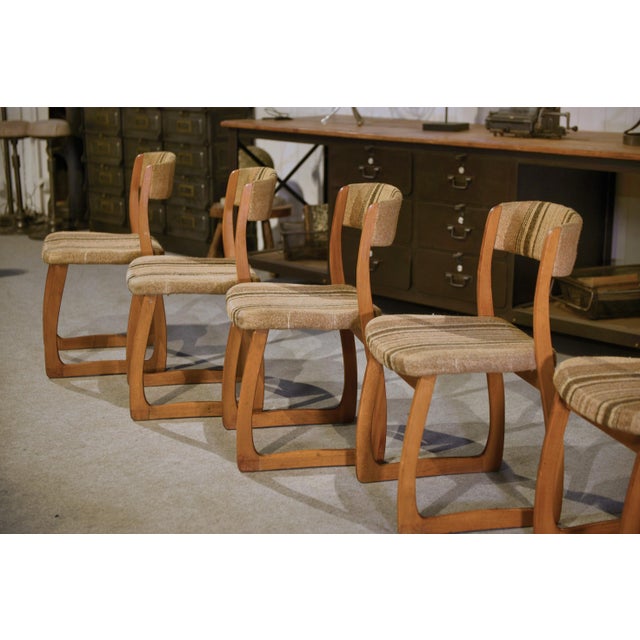 Vintage Sleigh Chairs, 1960s, Set of 6 For Sale - Image 13 of 15