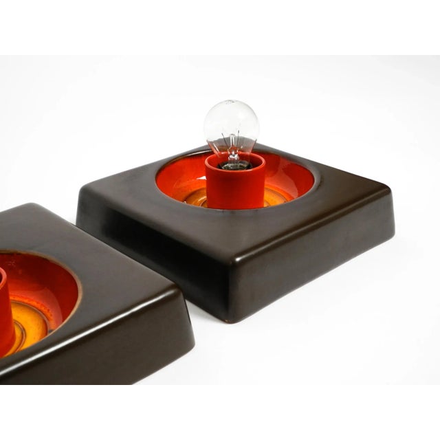 Space Age Ceramic Wall Lamps, 1970s, Set of 2 For Sale - Image 15 of 18