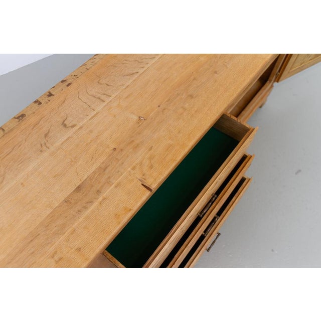 Mid-Century Farmhouse Danish Oak Sideboard by Henning Kjærnulf for EG, 1960s For Sale - Image 11 of 18