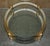 Glass Mid-Century Modern Coffee Table in Brass and Silvered Glass, 1950s For Sale - Image 7 of 17