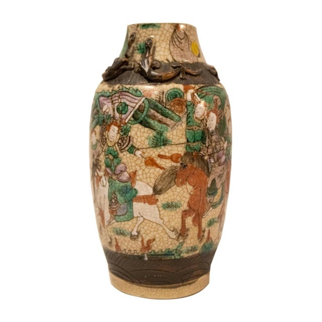 Antique Chinese Nankin Vase, 1850 For Sale - Image 3 of 7