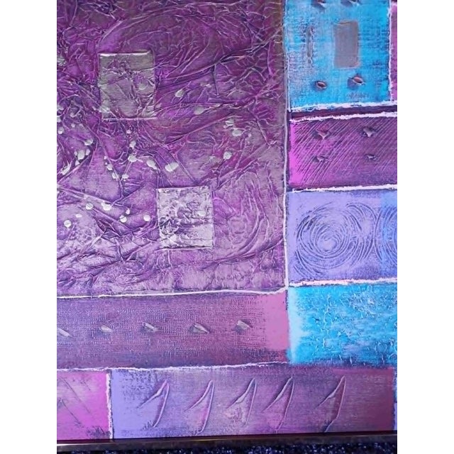 Mid 20th Century Lee Reynolds — Large Mid‑Century Geometric Studio Art Panel, 60" Wide For Sale - Image 11 of 11