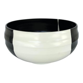 Revelation Modern Black and White Large Spit Personality Bowl For Sale