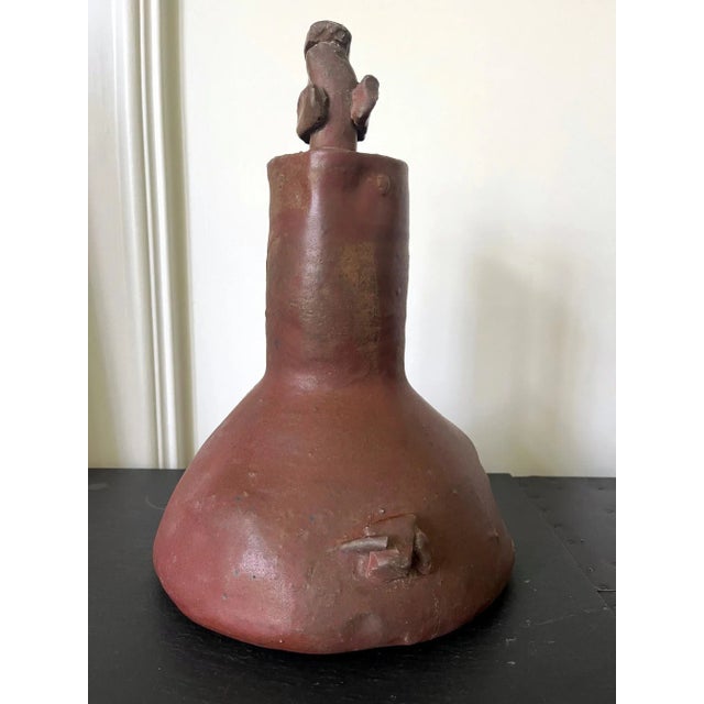 Sculptural Ceramic Handled Vase by Robert Turner For Sale - Image 10 of 13