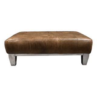 Loom Ironhide Leather Bench For Sale