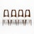 Elegant set of four dining chairs attributed to Vittorio Dassi, representing the refined character of Italian mid-century...