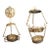 Late 19th Century Judaica Silver Plated Bronze Ner Tamid Synagogue Memorial Hanging Lamp Frame Eternal Light For Sale