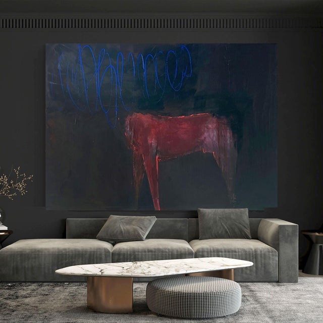 Abstract Contemporary Abstract Oil on Canvas "The Pride No2" by Paul Landauer For Sale - Image 3 of 9