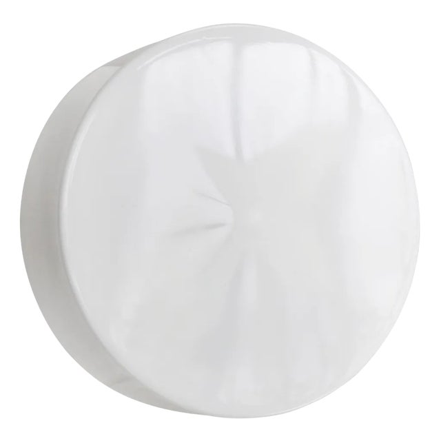 Vintage White Opaline Glass Wall Lamp by Rudolf Zimmermann for RZB For Sale