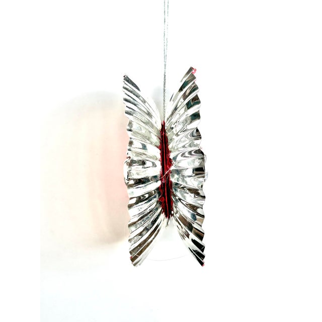 Valentine Ornament With Antique Dresdens & Vintage Light Reflectors V4 For Sale - Image 4 of 5