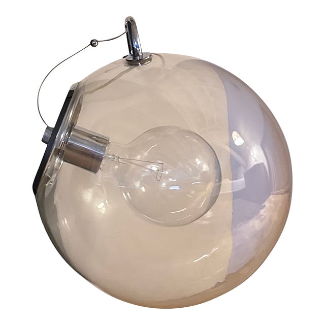 2000s Artimede Miconos Clear Globe Pendant For Sale