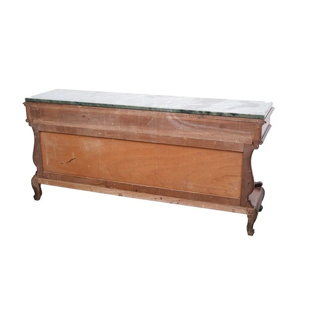 Traditional Early 20th Century Low Mahogany Console Table Great Tv Stand For Sale - Image 3 of 5