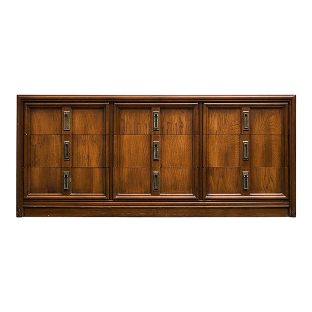 Vintage Nine Drawer 70’s Dresser For Sale