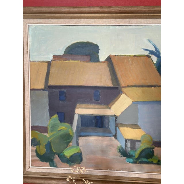 Tage Nilsson, Spanish House, 1960s, Oil on Canvas, Framed For Sale - Image 6 of 13