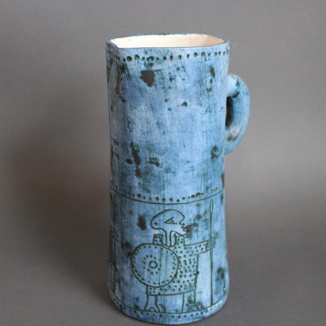 French Decorative Pitcher by Jacques Blin, 1960s For Sale - Image 6 of 18