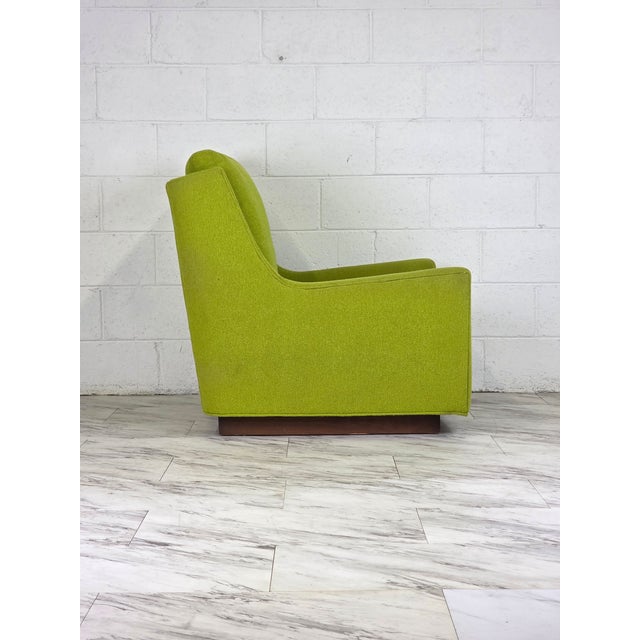 Chartreuse 1970s Clarence Chair Attributed to Milo Baughman for Thayer Coggin For Sale - Image 8 of 13