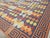 Gold Galerie Shabab Collection Mid-20th Century Handmade Indian Flatweave Dhurrie Room Size Carpet For Sale - Image 8 of 10