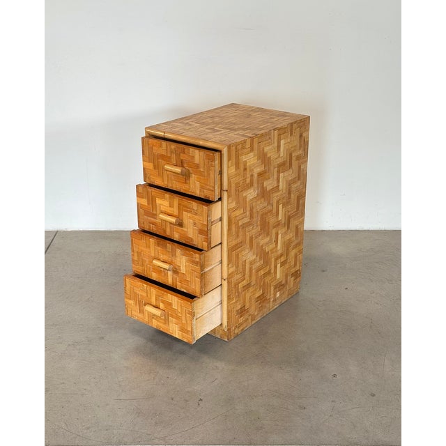 Vintage Bamboo Chest of Drawers, 1970s For Sale - Image 4 of 10