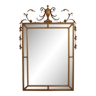 Carvers Guild Adam Style Gold Frame Mirror For Sale