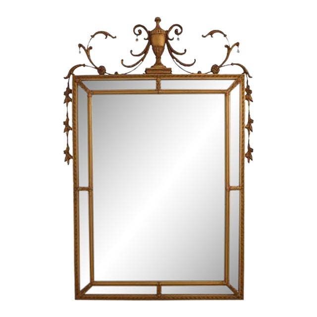 Carvers Guild Adam Style Gold Frame Mirror For Sale