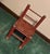 Cinnamon Vintage or Antique (Unknown Age) Toddler Rocking Chair With Fabric Covered Seat For Sale - Image 8 of 9