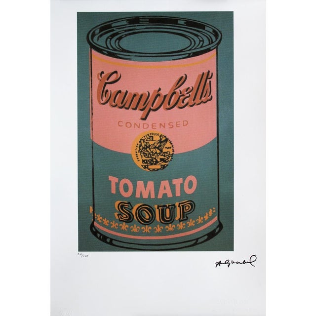 Tomato soup 24/100. Lithography, offset printing, 30 colors, imprint size 42x27 cm; sheet size 56,3x38,3 cm Andy Warhol...
