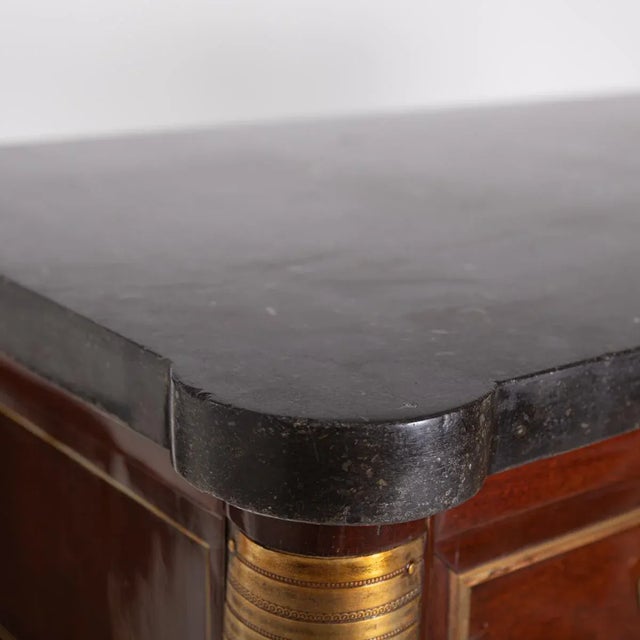 Classicist Escritoire with Marble Top, 1810s For Sale - Image 13 of 15