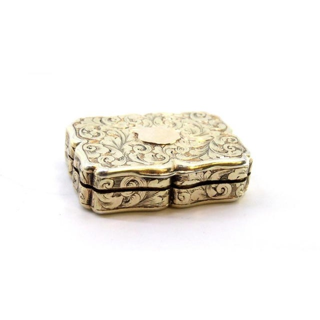 Victorian Gold and Pata Vinaigrette Box For Sale - Image 3 of 10