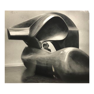 1988 Henry Moore Sculpture Exhibition Photograph For Sale