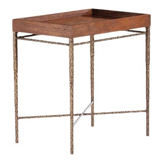 Maitland-Smith Cleve Chairside Tray Table For Sale