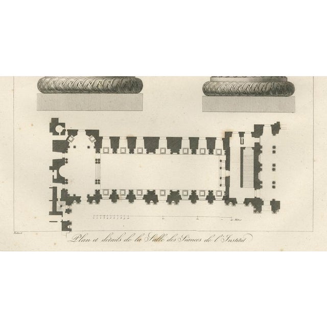 Louis-Pierre Baltard, Louvre Architectural Studies, 1803, Paper, Set of 2 For Sale - Image 9 of 16