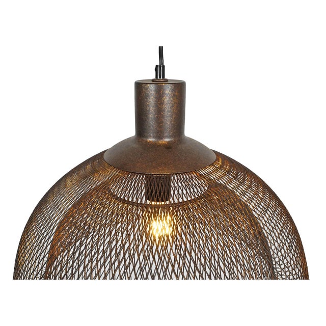 2020s Industrial Bronze Wire Pendant Light For Sale - Image 5 of 5