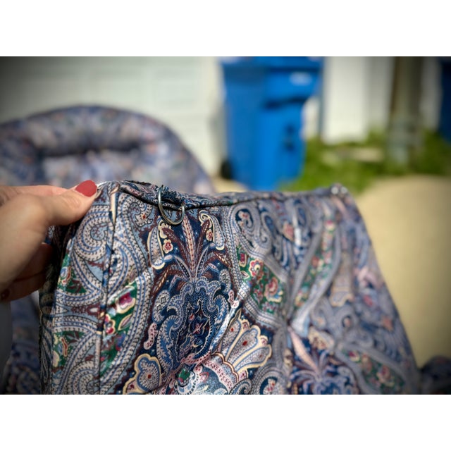 Vintage Down-Filled Custom Upholstered Chaise Lounge by Royal Upholstery For Sale - Image 9 of 13