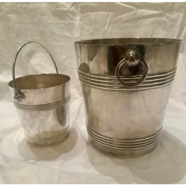Early 20th Century Early 20th Century Christofle/Gallia Silver Plated Champagne and Ice Bucket - A Set For Sale - Image 5 of 7