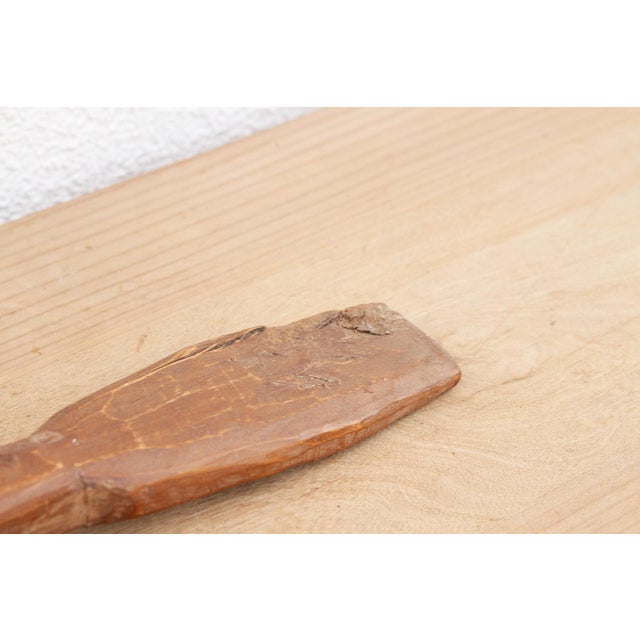 Hand-Hewn Farmhouse Kitchen Spoon For Sale - Image 4 of 6