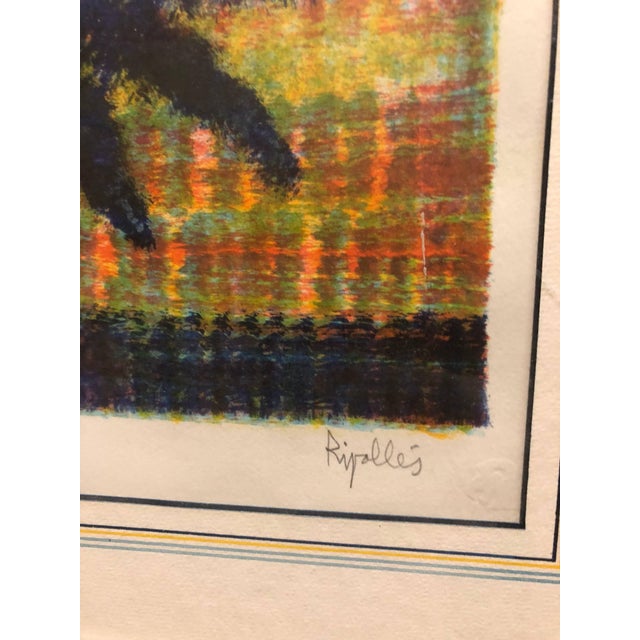 1960s Juan García Ripollés, Spanish Modernist 'Paloma' Colorful Lithograph of a Bird For Sale - Image 5 of 5