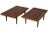 Wood 1960s Mid-Century Slatted Wood Benches Side Tables George Nelson Style- a Pair For Sale - Image 7 of 10