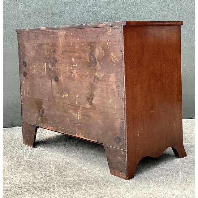 Vintage George 111 Serpentine Commode For Sale - Image 11 of 12