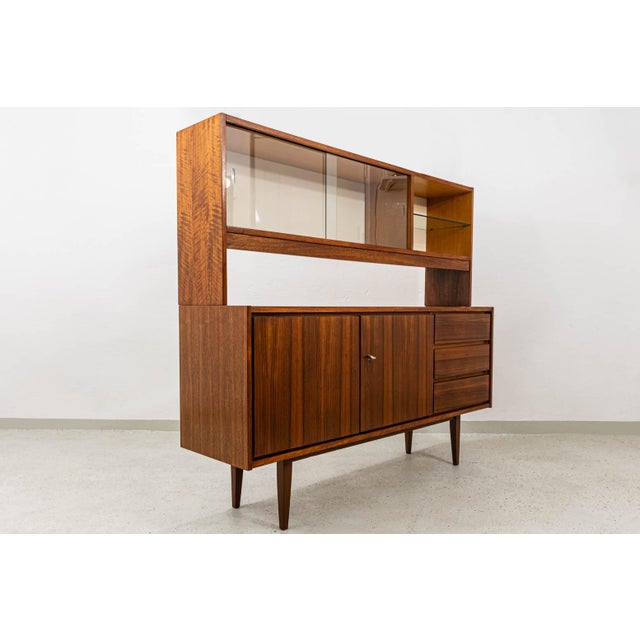 Vintage Sideboard with Display Unit from Swarzędzkie Fabryki Mebli, 1970s For Sale - Image 4 of 18